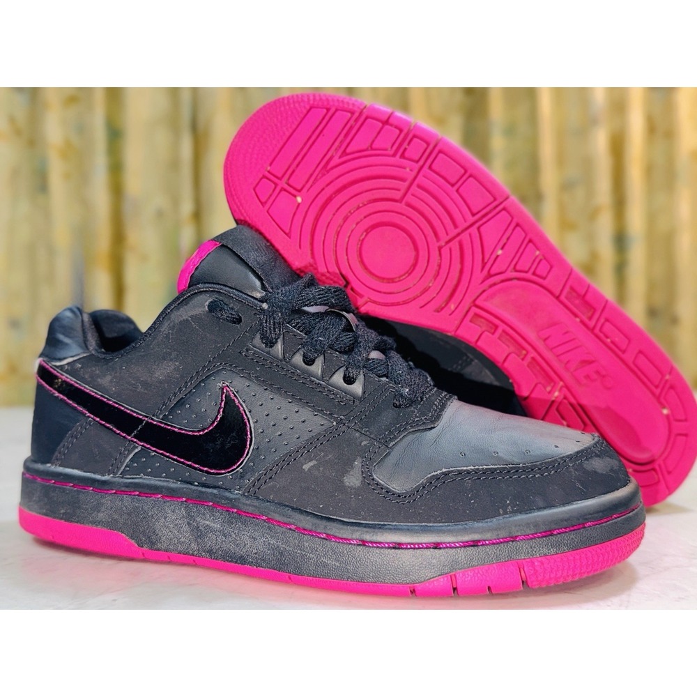 Nike Delta Force Low GS Black Vivid Pink 318592-002 Youth 3.5Y 2011 Retro
